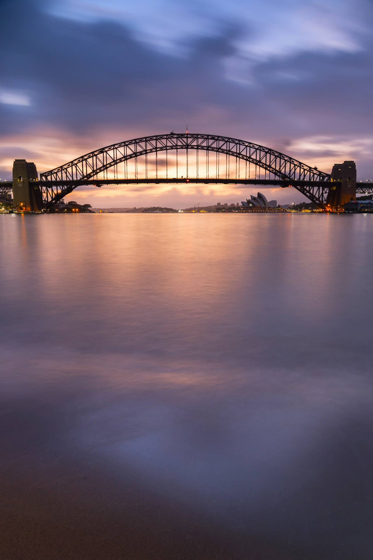 Sydney Harbour Bridge at sunset